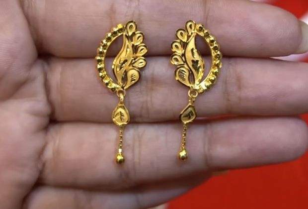 unique gold earrings design