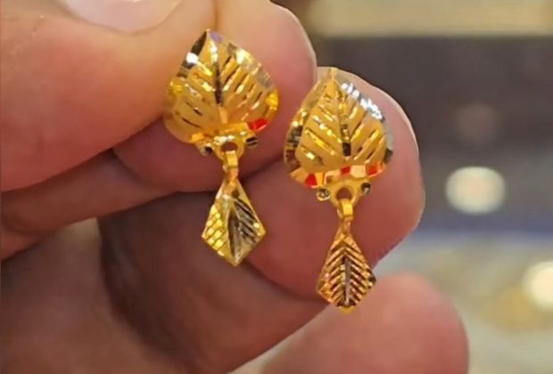 gold earrings design for girl