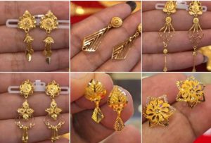 gold earrings designs small size