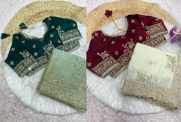 cotton saree blouse designs front and back