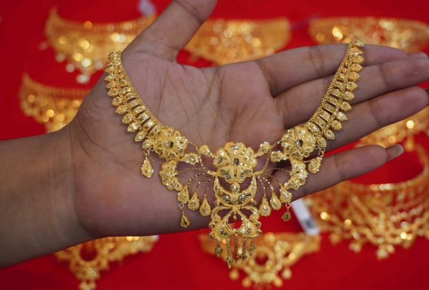 gold choker necklace design