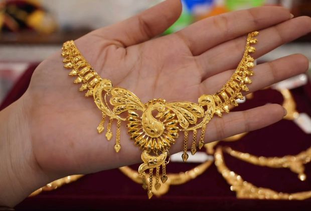 gold choker necklace design