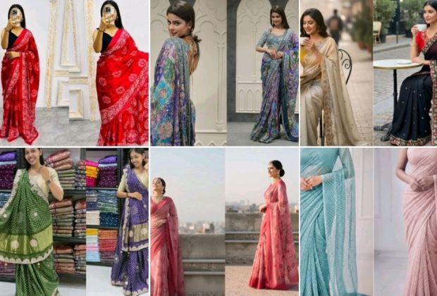 cotton silk saree blouse designs