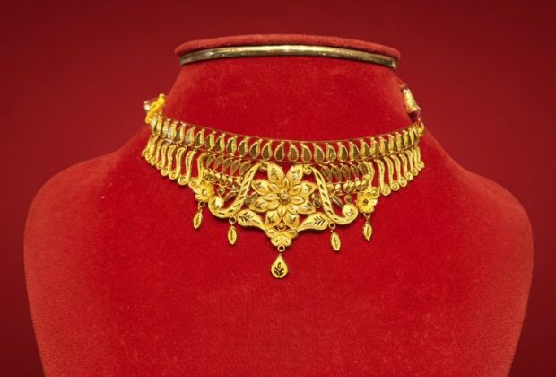 Gold Necklace Design For Wedding