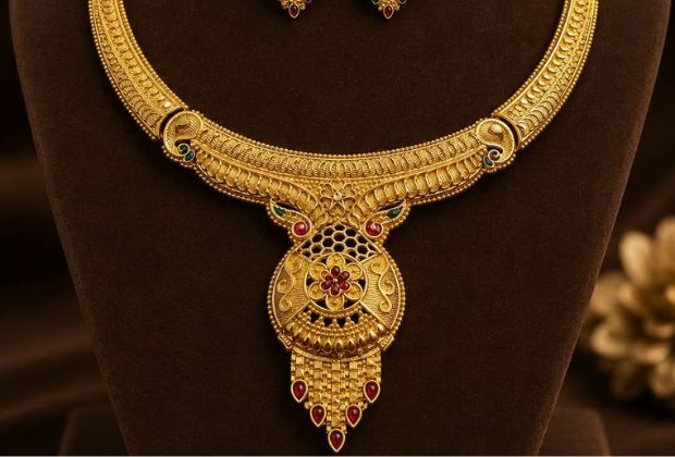 Gold Necklace Design For girl