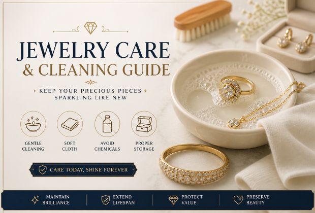 Gold jewellery clean