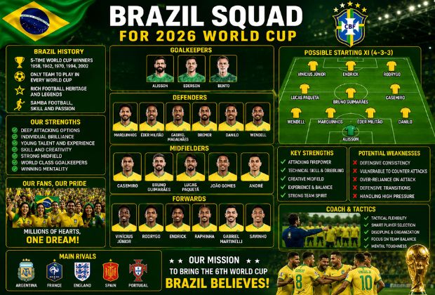 brazil squad for 2026 world cup