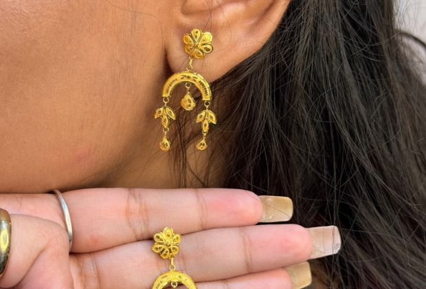 bridal gold earrings designs