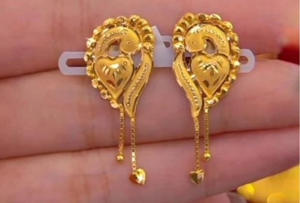 Earring designs gold with price
