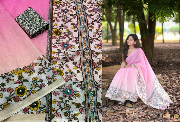 Silk saree blouse designs front and back latest