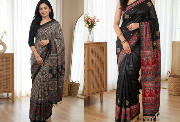 Trendy saree blouses images