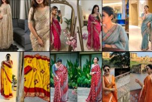 stylish silk saree blouse designs