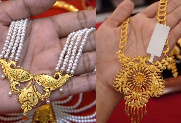 modern simple gold choker necklace designs